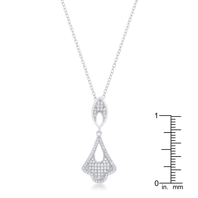 Lovcia Elegant Teardrop Pave Pendant-Pendants-