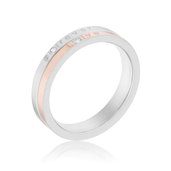 Lovcia Elegant Two-Tone Inspiration Band Ring with Cubic Zirconia-Rings-5-5
