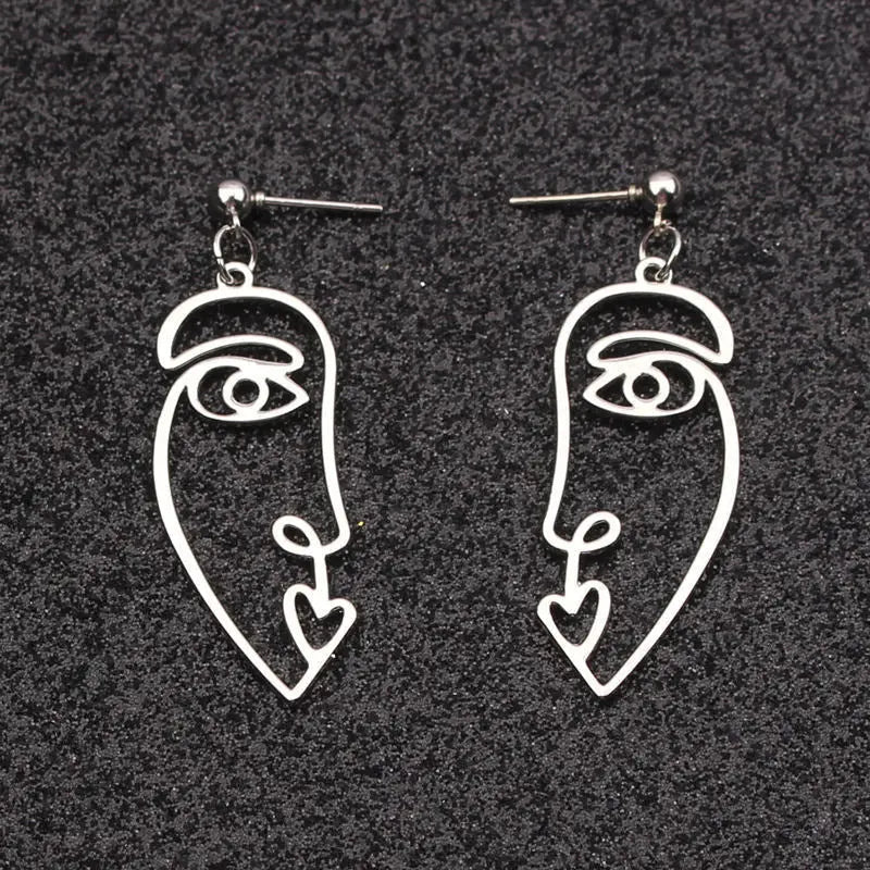 Lovcia Elegant Women's Alloy Fashion Earrings in Gold & Silver-Earrings-Gold-Gold