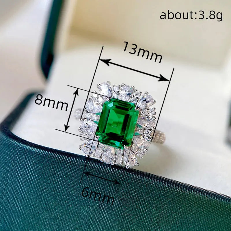 Lovcia Elegant Women's Floral Zircon Jewellery Set-Earrings-E2876 Earrings-E2876 Earrings