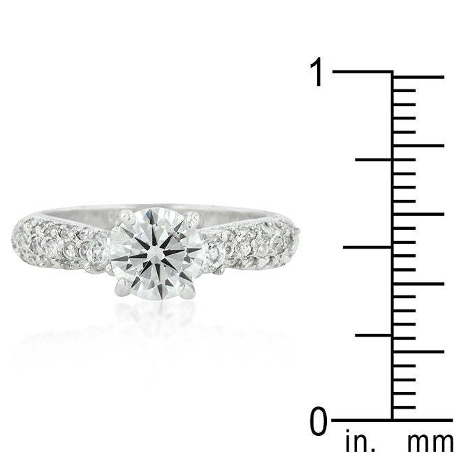 Lovcia Elegant Zircon-Embellished Bridal Ring-Rings-5-5