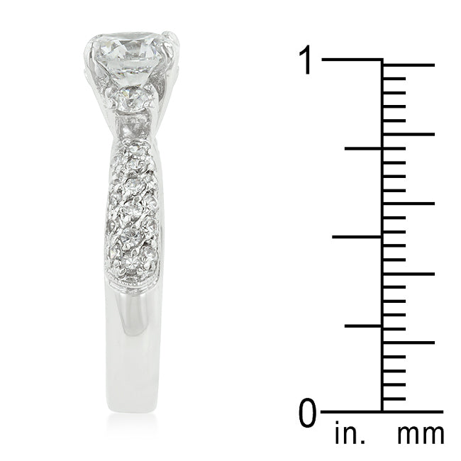 Lovcia Elegant Zircon-Embellished Bridal Ring-Rings-5-5