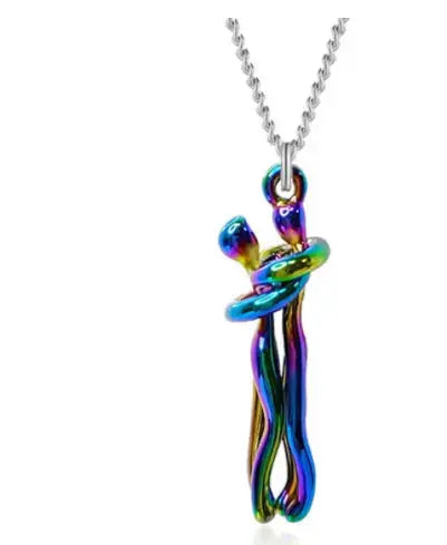 Lovcia Embrace Love Unisex Necklace for Women and Men - Symbolize Eternal Connection with Power-Necklaces-Color-Color