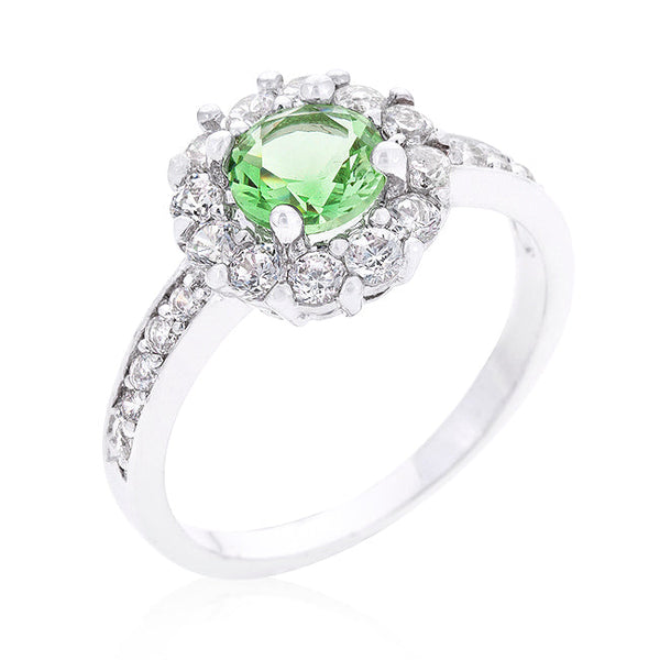 Lovcia Emerald Bella Birthstone Engagement Ring-Rings-5-5