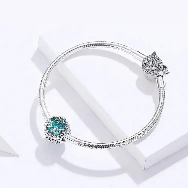 Lovcia Enchanting 925 Sterling Silver Underwater World Beaded Bracelet for Women - Embrace the Sublime-Bracelets-17cm-925 silver-17cm
