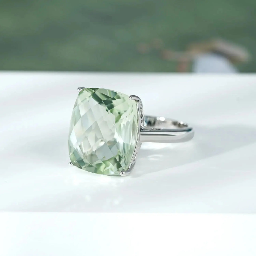 Lovcia Enchanting Green Amethyst Luxury Ring - S925 Sterling Silver Gemstone Elegance-Rings-Green-No.6-Green
