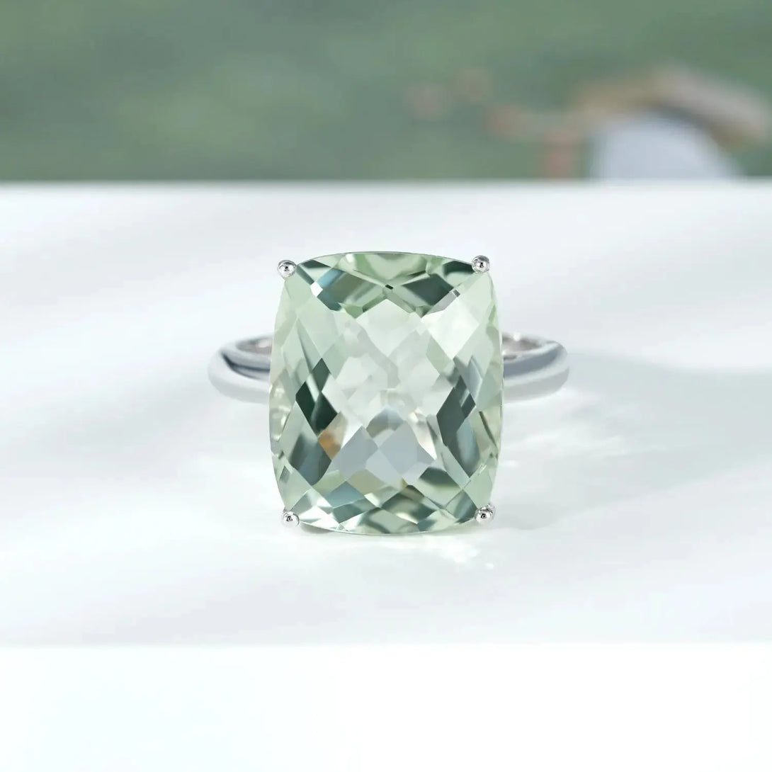 Lovcia Enchanting Green Amethyst Luxury Ring - S925 Sterling Silver Gemstone Elegance-Rings-Green-No.6-Green