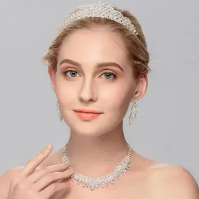 Lovcia Enchanting Silver Majesty Jewellery Set for Women-Necklaces-Set-Set