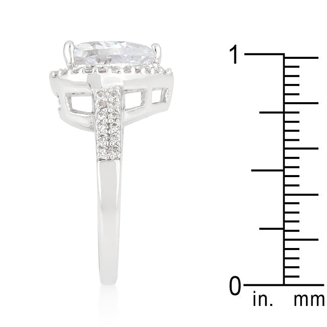 Lovcia Enchantress Elegant Heart Cubic Zirconia Ring-Rings-5-5