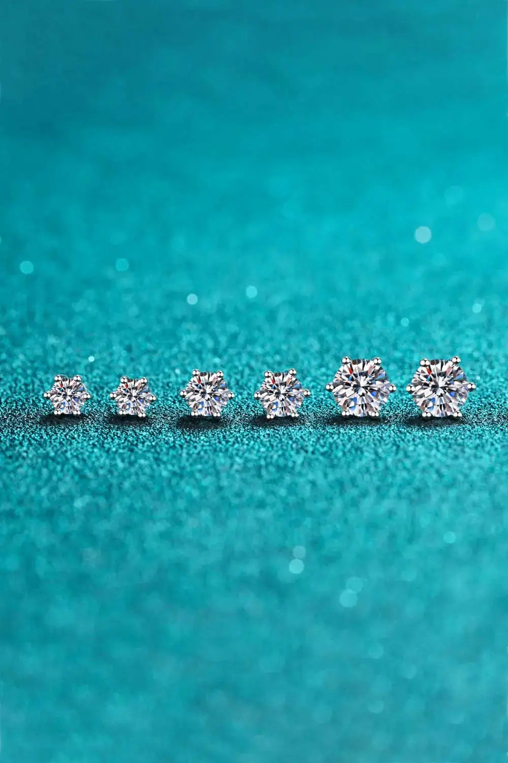 Lovcia Endless Cheer Moissanite Stud Earrings-Earrings-Silver-One Size-Silver