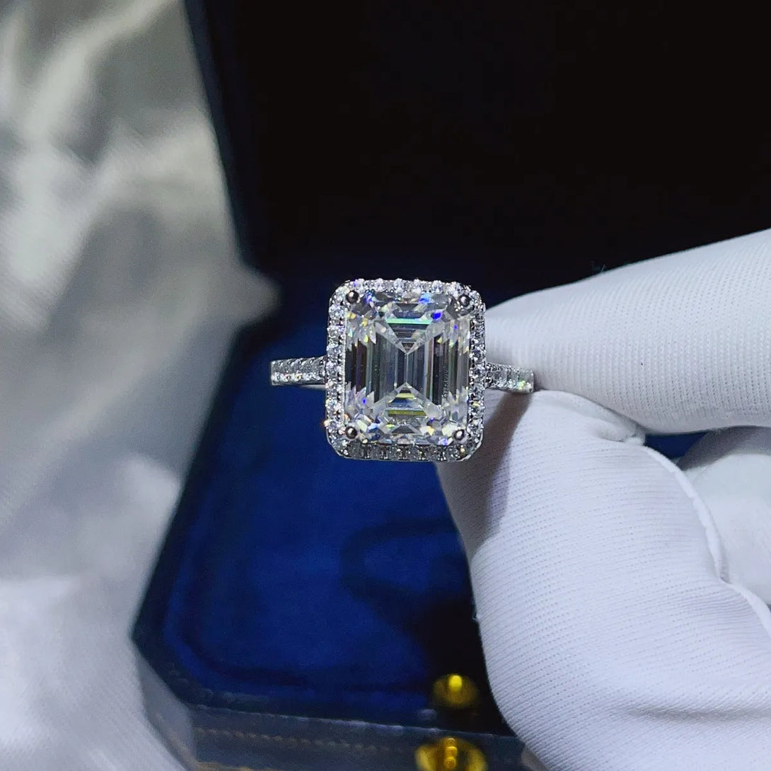 Lovcia Endless Shimmer 5 Carat Moissanite 925 Sterling Silver Ring for Women - White-5- - Buy latest trendy Rings for Women and Girls