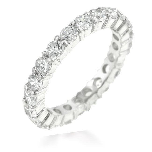 Lovcia Eternal Elegance Rhodium-Plated Band-Rings-5-5