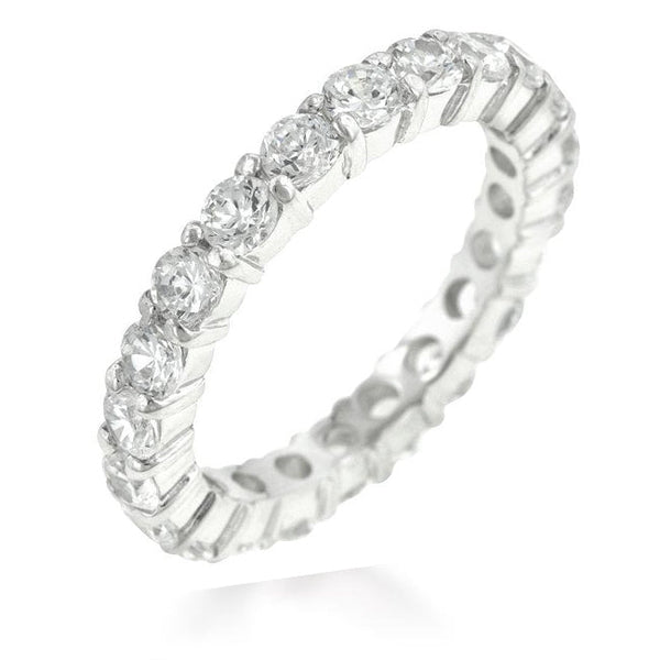 Lovcia Eternal Elegance Rhodium-Plated Band-Rings-5-5