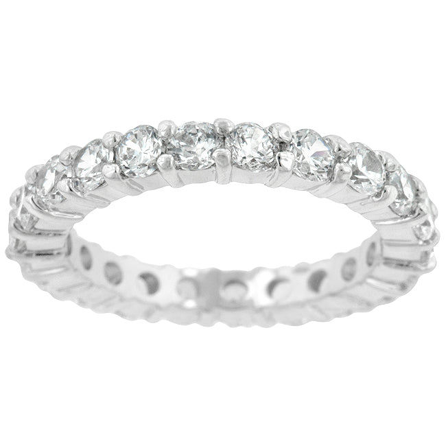 Lovcia Eternal Elegance Rhodium-Plated Band-Rings-5-5
