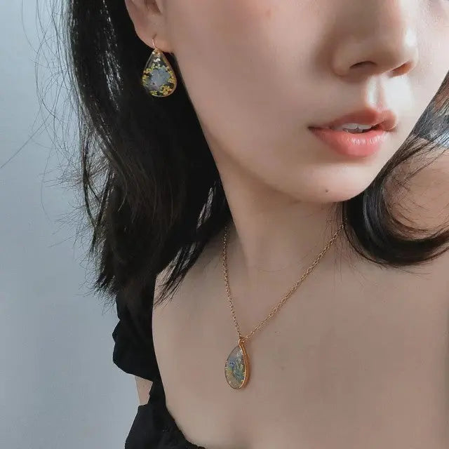 Lovcia Eternal Flower Creative Handmade Pendant Flower Necklace for Women-Necklaces-Myosotis Sylvatica-Myosotis Sylvatica