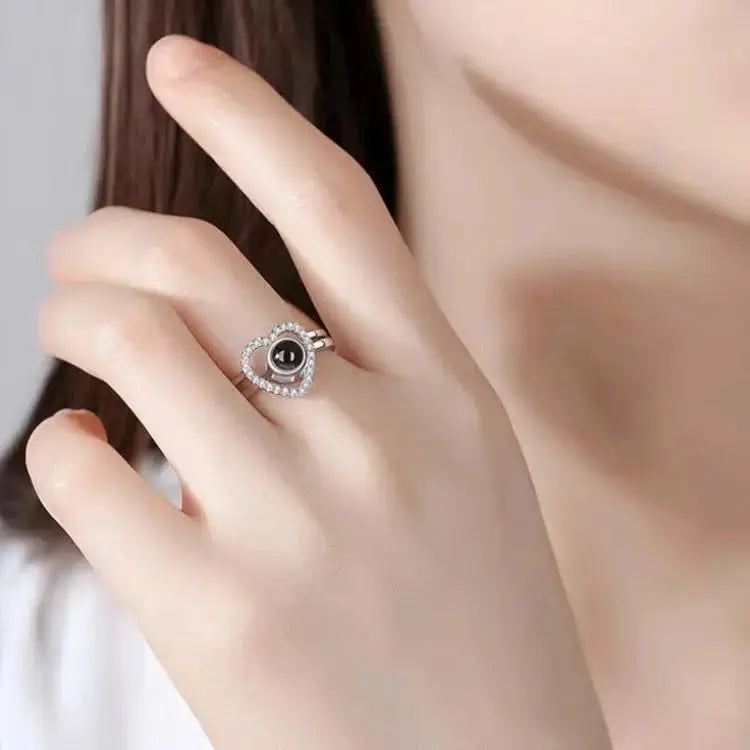 Lovcia Eternal Love Sparkle Crystals Rings - Exquisite Unisex Fashion Ring Jewellery-Rings-Rose Gold-Adjustable Opening-Rose Gold
