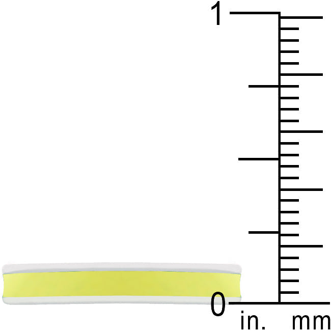 Lovcia Eternal Sunshine Yellow Enamel Ring-Rings-5-5
