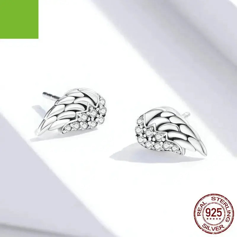 Lovcia Ethereal Sterling Silver Wings Earrings for Women - Embrace Your Flight-Earrings-925 Silver-925 Silver