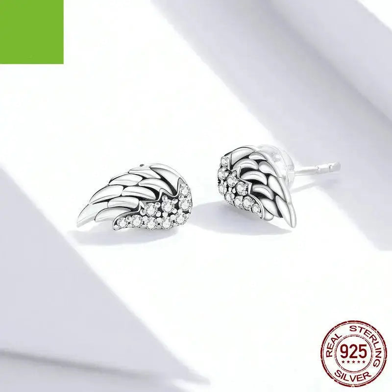 Lovcia Ethereal Sterling Silver Wings Earrings for Women - Embrace Your Flight-Earrings-925 Silver-925 Silver