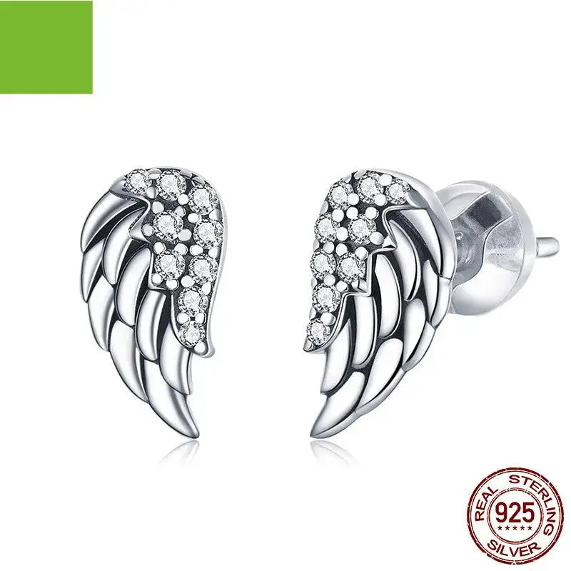 Lovcia Ethereal Sterling Silver Wings Earrings for Women - Embrace Your Flight-Earrings-925 Silver-925 Silver