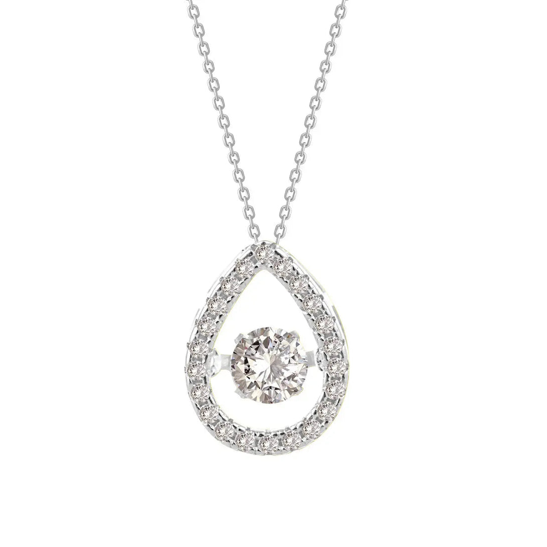 Lovcia Exquisite New Water Drop 925 Sterling Silver Necklace Jewellery for Women-Necklaces-Silver-925 Silver-Silver