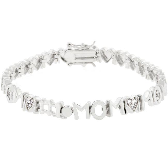 Buy LOVCIA Jewelry Mother's Day Rhodium Charm Bracelet - Latest Trendy Bracelet for Women