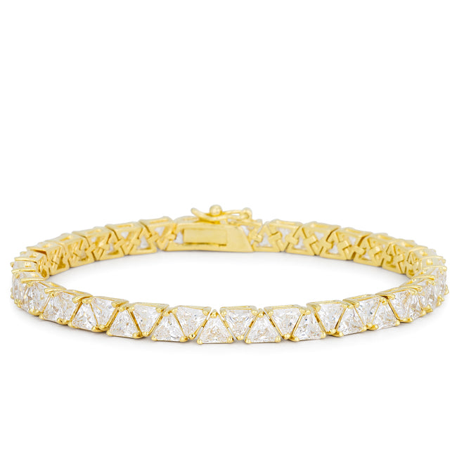 Buy LOVCIA Jewelry Eternal Elegance Trillion-Cut Bracelet - Latest Trendy Bracelet for Women