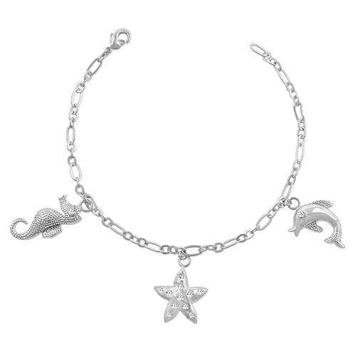 Buy LOVCIA Jewelry Nautical Elegance Charm Bracelet - Latest Trendy Bracelet for Women