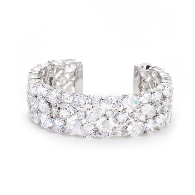 Buy LOVCIA Jewelry Radiant Rhodium-Plated Zirconia Bracelet - Latest Trendy Bracelet for Women