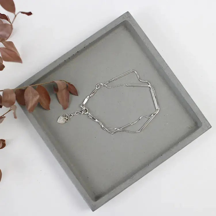 Lovcia Fashion Double Layer Box 925 Sterling Silver Bracelet-Bracelets-