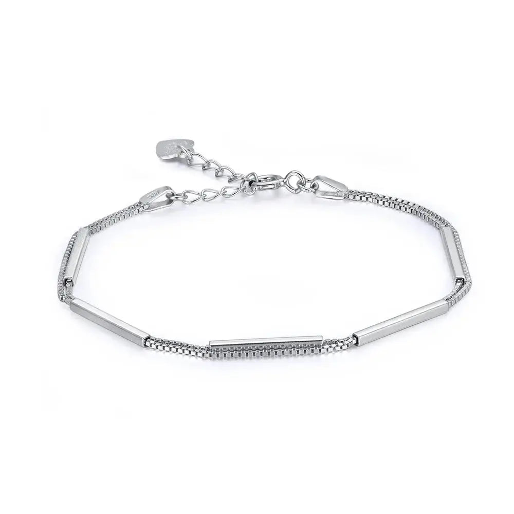 Lovcia Fashion Double Layer Box 925 Sterling Silver Bracelet-Bracelets-