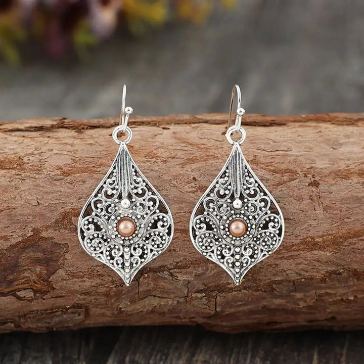 LOVCIA Elegant Silver-Plated Alloy Dangle Earrings for Women