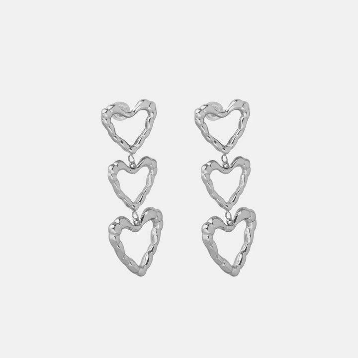 LOVCIA Elegant Titanium Heart-Shaped Earrings for Women