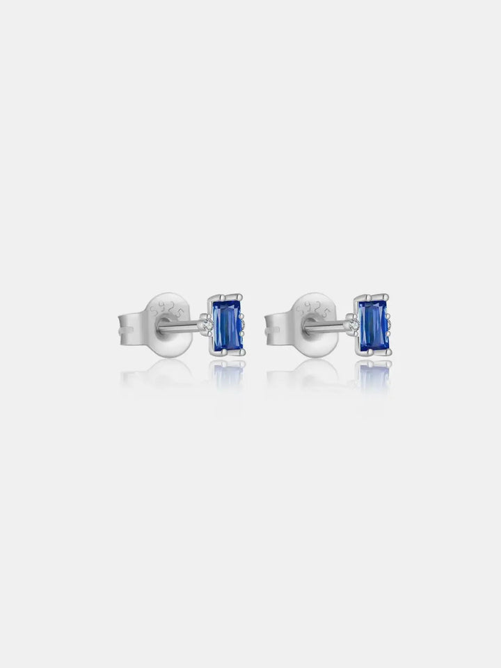 LOVCIA Elegant 925 Sterling Silver Zircon Sparkle Studs for Women