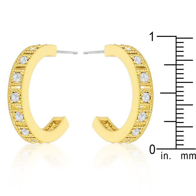 LOVCIA Radiant Roma Gold-Plated Hoop Earrings