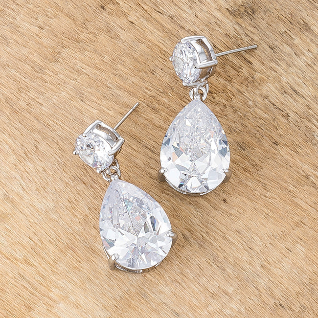 LOVCIA Dazzling CZ Drop Earrings