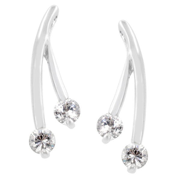 LOVCIA Sparkling Branch Zirconia Stud Earrings