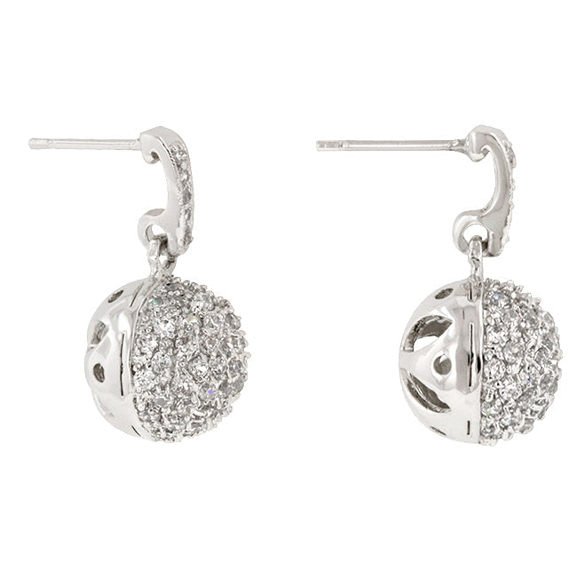 LOVCIA Sparkling CZ Ball Dangle Earrings