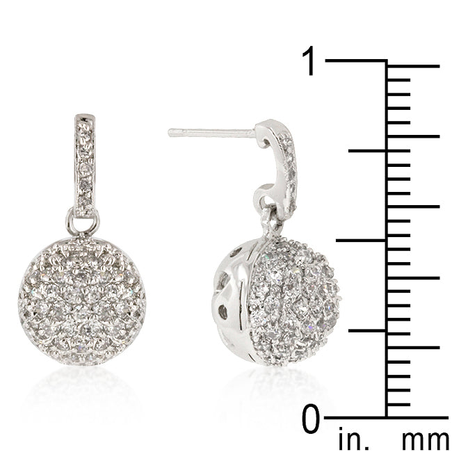 LOVCIA Sparkling CZ Ball Dangle Earrings