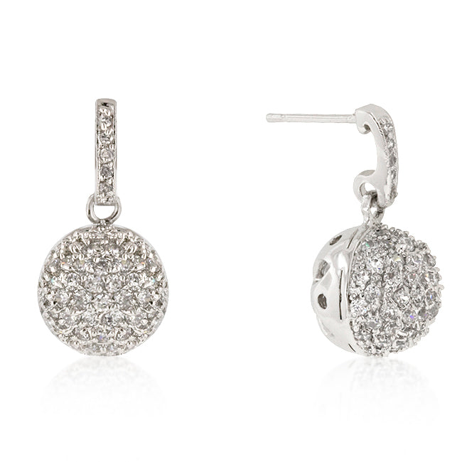 LOVCIA Sparkling CZ Ball Dangle Earrings