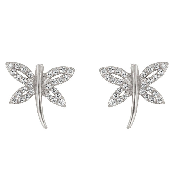 LOVCIA Sparkling Dragonfly Cubic Zirconia Studs