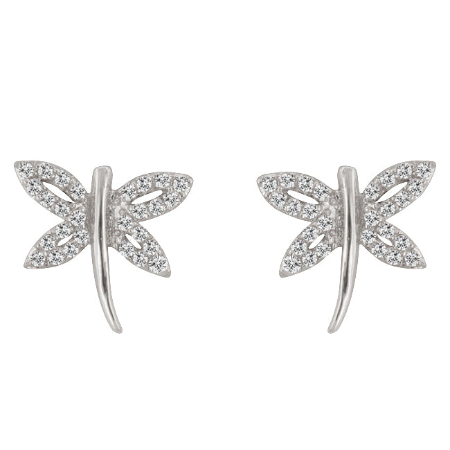 LOVCIA Sparkling Dragonfly Cubic Zirconia Studs