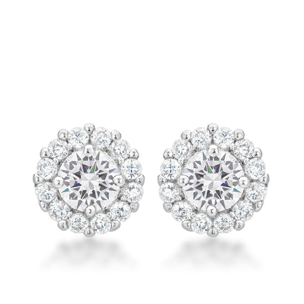 LOVCIA Elegant Bella Bridal Clear Earrings