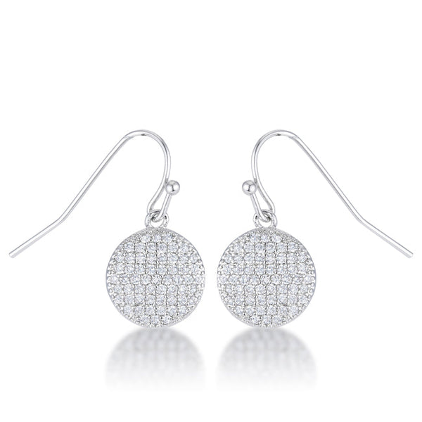 LOVCIA Dazzling .6 Ct CZ Disk Earrings