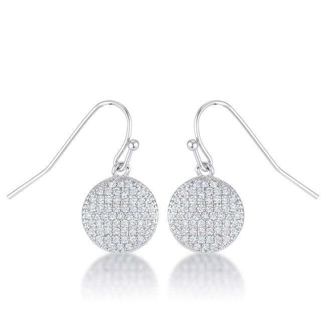 LOVCIA Dazzling .6 Ct CZ Disk Earrings