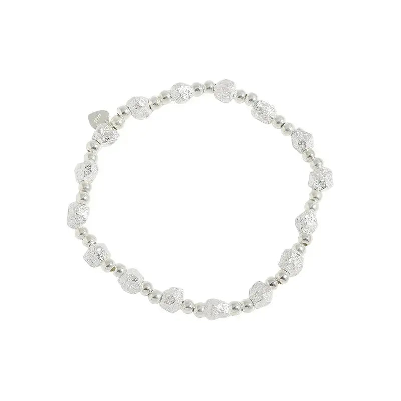Lovcia Fashion Geometry Broken Stones Beads 925 Sterling Silver Bracelet-Bracelets-No Plating-No Plating