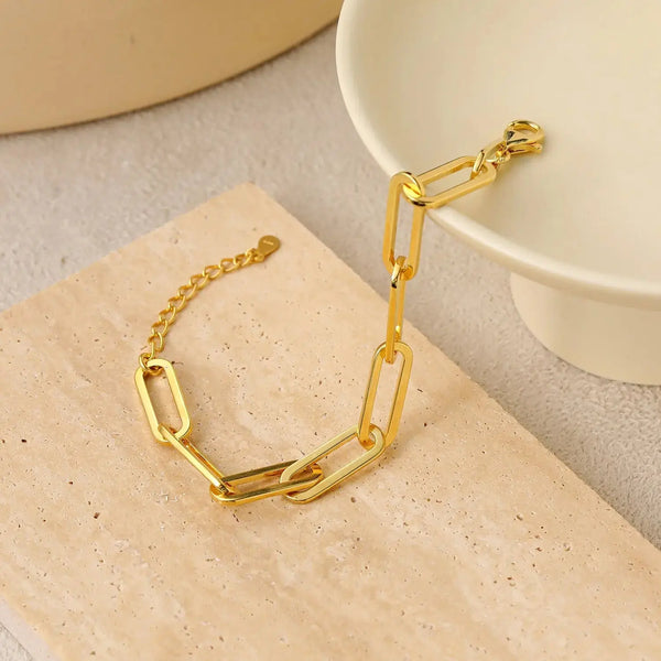 Lovcia Fashion Holiday Hollow Chain 925 Sterling Silver Bracelet-Bracelets-Silver-Silver