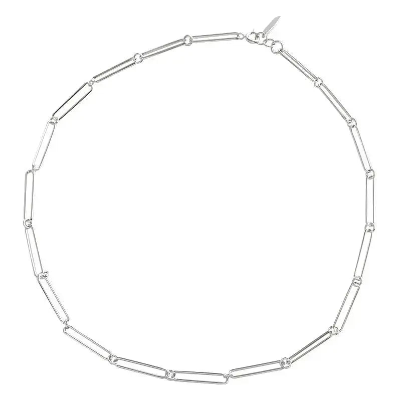 Lovcia Fashion Hollow Chian 925 Sterling Silver Choker Necklace-Necklaces-Silver-Silver