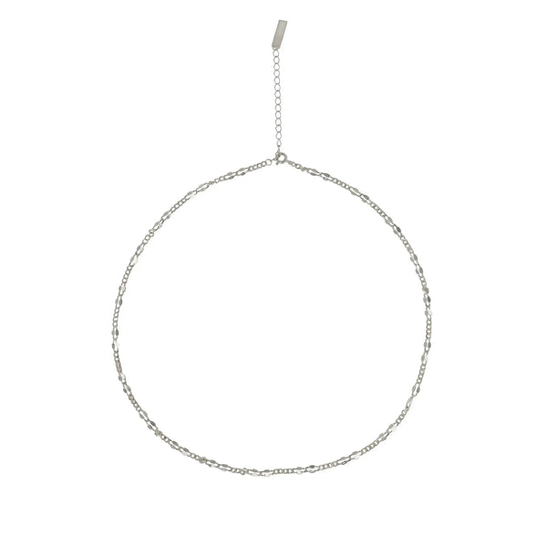 Lovcia Fashion Irregular Golden Hollow Chain 925 Sterling Silver Necklace-Necklaces-Silver-Silver
