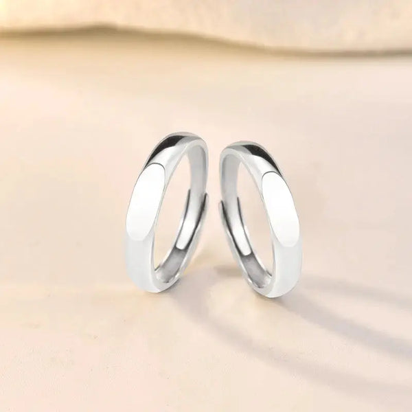 Lovcia Fashion LOVE Projection 925 Sterling Silver Adjustable Promise Ring-Rings-Men Ring-Men Ring
